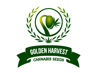 Golden Harvest Cannabis Seeds logo design by firstmove