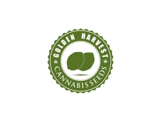 Golden Harvest Cannabis Seeds logo design by amazing