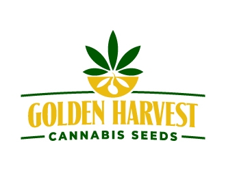 Golden Harvest Cannabis Seeds logo design by jaize