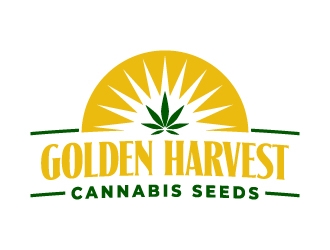 Golden Harvest Cannabis Seeds logo design by jaize