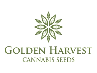 Golden Harvest Cannabis Seeds logo design by cikiyunn