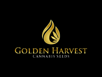 Golden Harvest Cannabis Seeds Logo Design