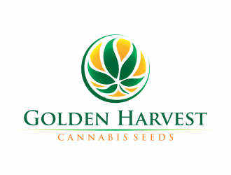 Golden Harvest Cannabis Seeds logo design by agus