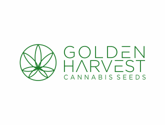 Golden Harvest Cannabis Seeds logo design by agus