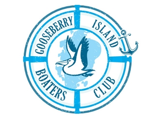Gooseberry Island Boaters Club  logo design by logoguy