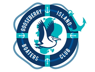 Gooseberry Island Boaters Club  logo design by logoguy