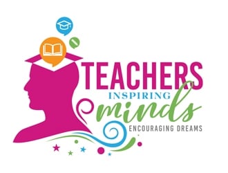 Teachers: Inspiring Minds, Encouraging Dreams logo design by DreamLogoDesign