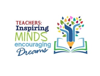 Teachers: Inspiring Minds, Encouraging Dreams logo design by jhanxtc