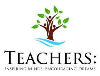 Teachers: Inspiring Minds, Encouraging Dreams logo design by jetzu
