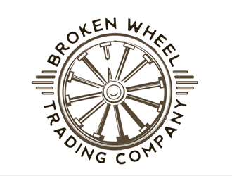 Broken Wheel Trading Company logo design by megalogos