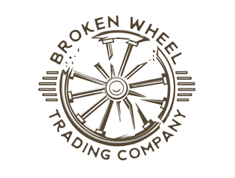 Broken Wheel Trading Company logo design by megalogos