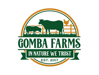 Gomba Farms logo design by megalogos