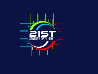 21st Century Distillery logo design by mindstree