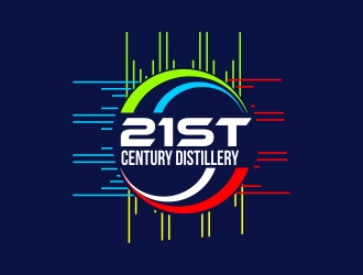 21st Century Distillery logo design by mindstree