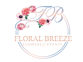 Floral Breeze Flowers & Events logo design by Roma