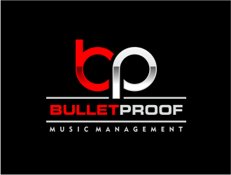 BulletProof Music Management  logo design by kimora