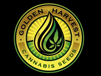 Golden Harvest Cannabis Seeds logo design by REDCROW