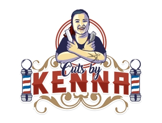 Cuts by Kenna logo design by Aelius