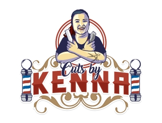 Cuts by Kenna logo design by Aelius