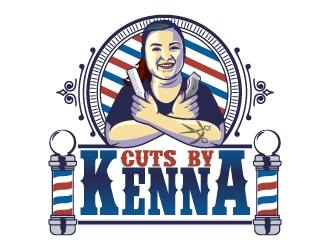 Cuts by Kenna logo design by Aelius