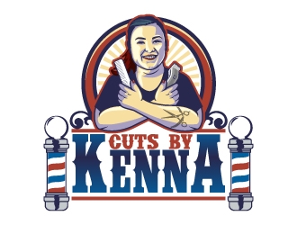 Cuts by Kenna logo design by Aelius