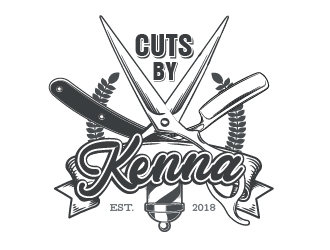 Cuts by Kenna logo design by Loregraphic