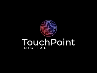 Touchpoint Digital logo design by fillintheblack
