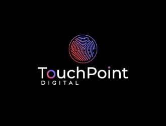 Touchpoint Digital logo design by fillintheblack