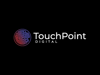 Touchpoint Digital logo design by fillintheblack