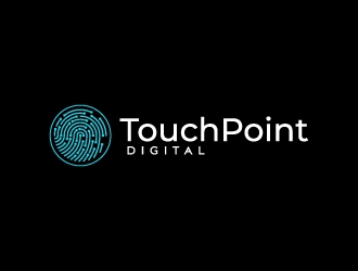 Touchpoint Digital logo design by fillintheblack