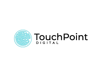 Touchpoint Digital logo design by fillintheblack