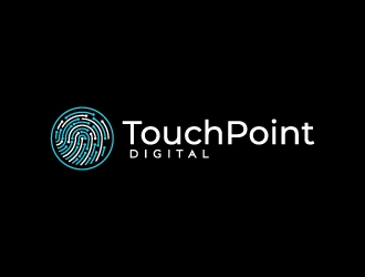 Touchpoint Digital logo design by fillintheblack