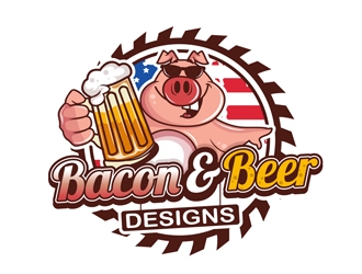 BACON & BEER DESIGNS   logo design by DreamLogoDesign