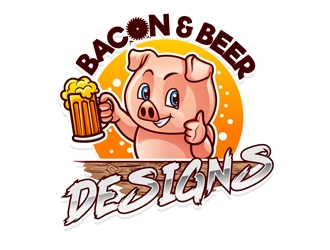 BACON & BEER DESIGNS   logo design by DreamLogoDesign