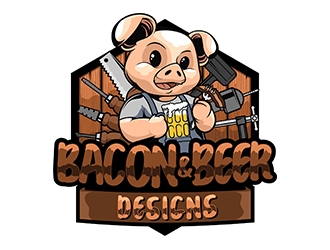 BACON & BEER DESIGNS   logo design by bushixbushi