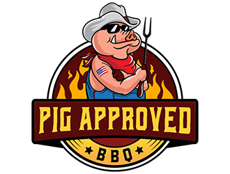 Pig Approved BBQ logo design by Optimus