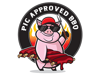 Pig Approved BBQ logo design by Optimus