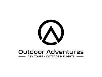 Outdoor Adventures  tagline = ( ATV Tours - Cottages- Flights ) logo design by salis17