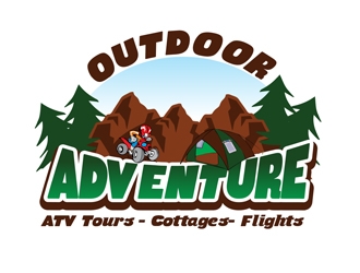 Outdoor Adventures  tagline = ( ATV Tours - Cottages- Flights ) logo design by creativemind01
