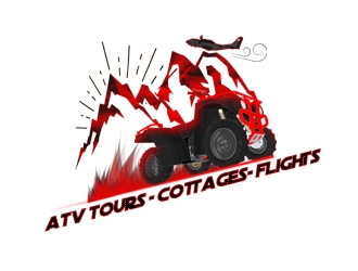Outdoor Adventures  tagline = ( ATV Tours - Cottages- Flights ) logo design by AnasHalaibeh