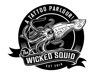 The Wicked Squid logo design by ARALE