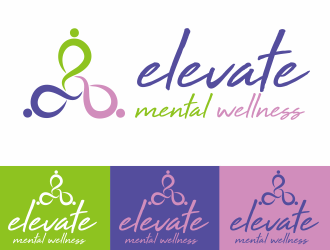 ELEVATE MENTAL WELLNESS logo design by fabrizio70