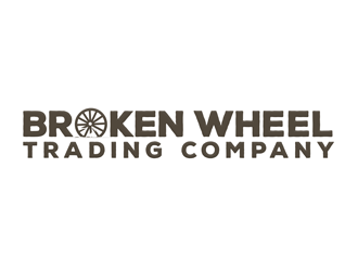 Broken Wheel Trading Company logo design by megalogos