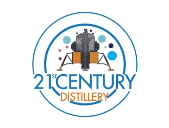 21st Century Distillery logo design by Erasedink