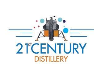 21st Century Distillery logo design by Erasedink