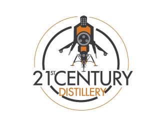 21st Century Distillery logo design by Erasedink