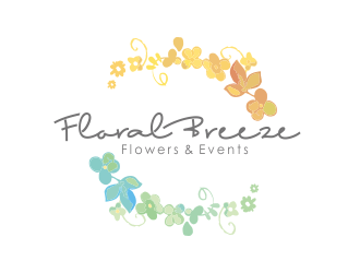 Floral Breeze Flowers & Events logo design by YONK