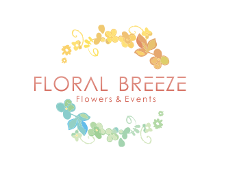 Floral Breeze Flowers & Events logo design by YONK