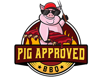 Pig Approved BBQ logo design by Optimus