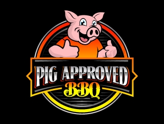 Pig Approved BBQ logo design by jaize